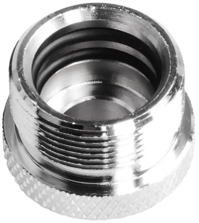 Alt view image 5 of 5 - greenDracaena Dracaena.io 6 Pack G1/4" Thread to 16mm Outer Diameter, Hard Tubing Compression Fitting with high Body Design for Computer Water Cooling System, Silver