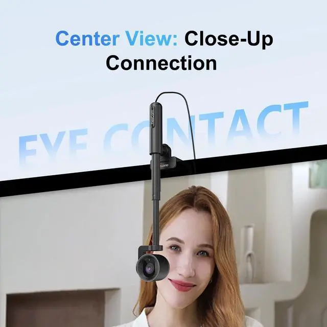 Alt view image 3 of 5 - JOYUSING FlexCam10 4K Eye Contact Webcam for PC, 4 Modes in 1 Webcam with Microphone, PDAF Autofocus, 2 Noise-Cancelling Mics, 79 FOV, for Conference, Streaming, Facetime Zoom/Teams/Google Meet