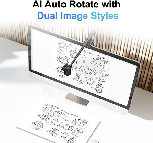Alt view image 5 of 5 - JOYUSING FlexCam10 4K Eye Contact Webcam for PC, 4 Modes in 1 Webcam with Microphone, PDAF Autofocus, 2 Noise-Cancelling Mics, 79 FOV, for Conference, Streaming, Facetime Zoom/Teams/Google Meet