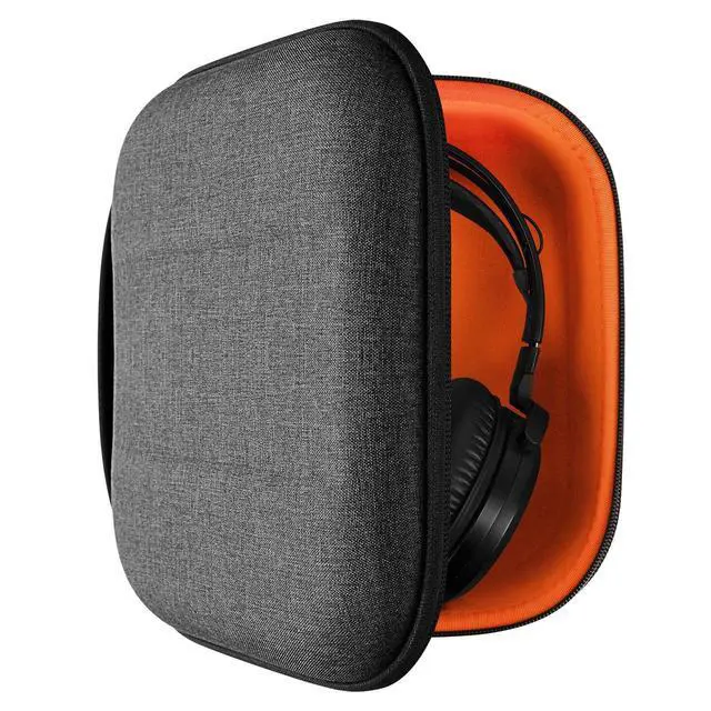 Main image of Geekria Shield Headphones Case Compatible with AKG K271 MKII, K371BT, K361BT, N9 Hybrid and More, Replacement Protective Hard Shell Travel Carrying Bag with Cable Storage (Dark Grey)