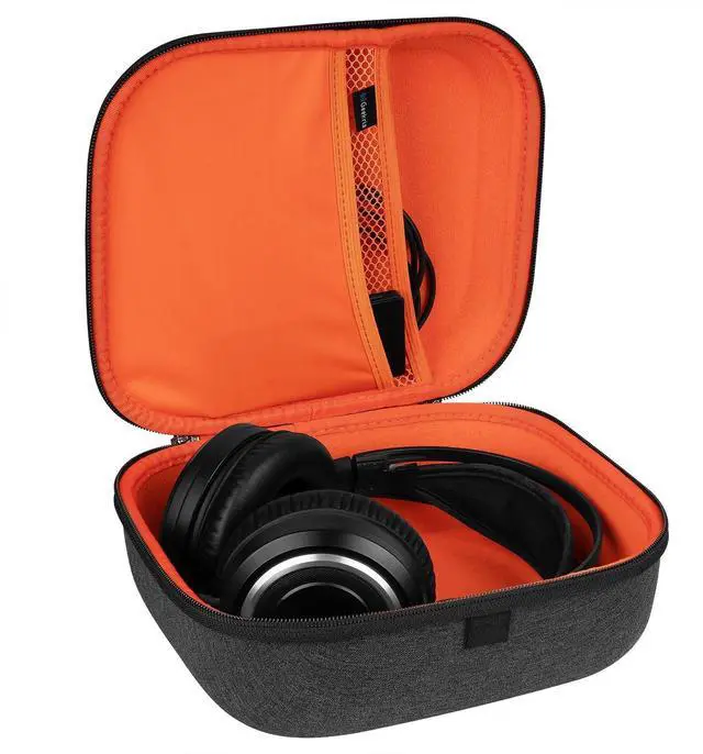 Alt view image 3 of 5 - Geekria Shield Headphones Case Compatible with AKG K271 MKII, K371BT, K361BT, N9 Hybrid and More, Replacement Protective Hard Shell Travel Carrying Bag with Cable Storage (Dark Grey)