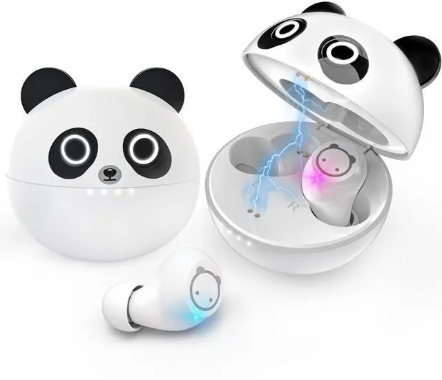Main image of Togetface Kids Wireless Earbuds, Bluetooth 5.0 with Microphone Noise Reduction and Panda Charging Case,Cute Headphone 36H Playtime IPX5 Waterproof Touch Control,HiFi Stereo Earphone for tv/pad/