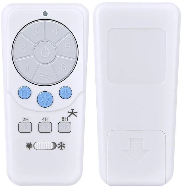 Main image of WKOLF A25-TX012 / A25-TX025 Replacement Remote for Harbor Breeze Ceiling Fan, 6-Speed & Light Dimmer with Learn Key Sleep Timer for DC Motor (Remote Only)