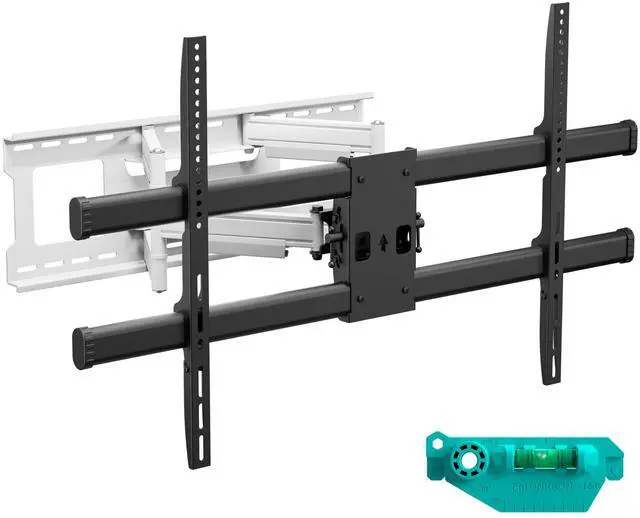 Main image of ONKRON Full Motion TV Wall Mount for 42-120 Inch Screen up to 220 lbs, Large Heavy Duty TV Mount Extending, VESA 200x100-1000x600, Tilt and Swivel Television Mount Bracket, Black-White