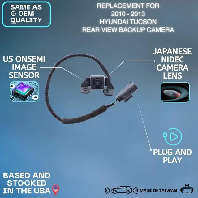 Alt view image 2 of 5 - Backup Camera Replaces for 2010-2013 Hyundai Tucson OE Part # 95790-2S010 ^^ 95790-2S012 ^^ 95790-2S000