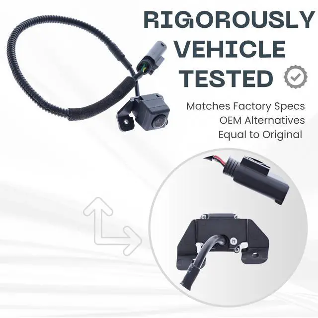 Alt view image 3 of 5 - Backup Camera Replaces for 2010-2013 Hyundai Tucson OE Part # 95790-2S010 ^^ 95790-2S012 ^^ 95790-2S000