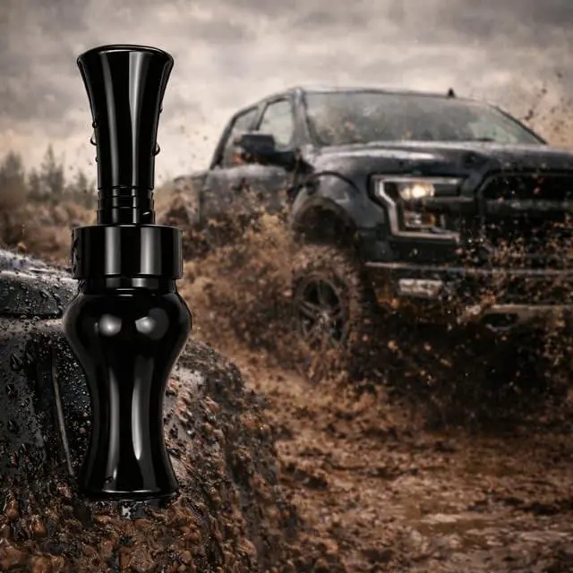 Alt view image 4 of 5 - Duck Call Truck Antenna, Short 5.5 Inch Heavy Duty Anodized Aluminum Radio Antenna, Universal Kit Fits Most Trucks Including F150, F250, Maintains Reception, Unique Truck Accessories and Gifts (Black)