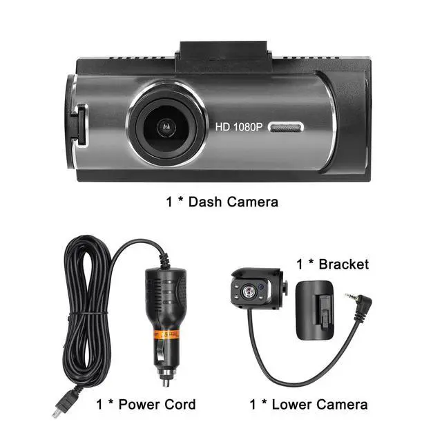 Alt view image 3 of 5 - Mulcort Multi-Language Dual Lens Car Video Recorder Auto Dash Cam Car Camera Recorder Night Viewing Motion Detection DVR 170 Degree Wide Angle Car Camcorder