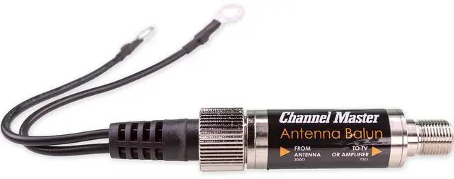 Main image of Channel Master Outdoor Balun/Matching Transformer Deluxe ^^ 300 Ohm to 75 Ohm Matching Transformer/Adapter Twin Lead to Coaxial F-Type Connector for Indoor & Outdoor Antennas
