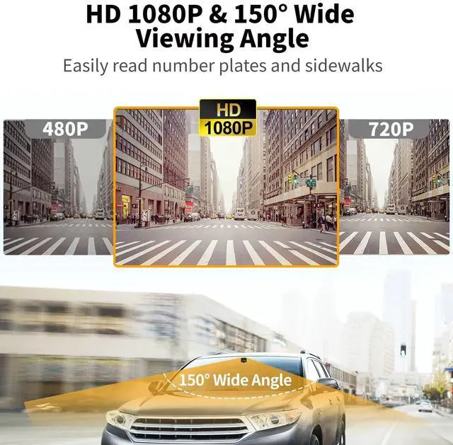 Alt view image 4 of 5 - ATOTO AC-FCR01W HD 1080P Front Camera, 150 Wide Viewing Angle, Strong Light Suppression, with Built-in G-Sensor, Only Compatible with Selected ATOTO P8 Series