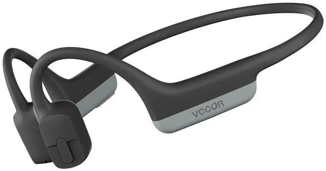 Main image of VCCOR Open-Ear Bluetooth Sport Headphones Grey, Bone Conduction Wireless Earphones