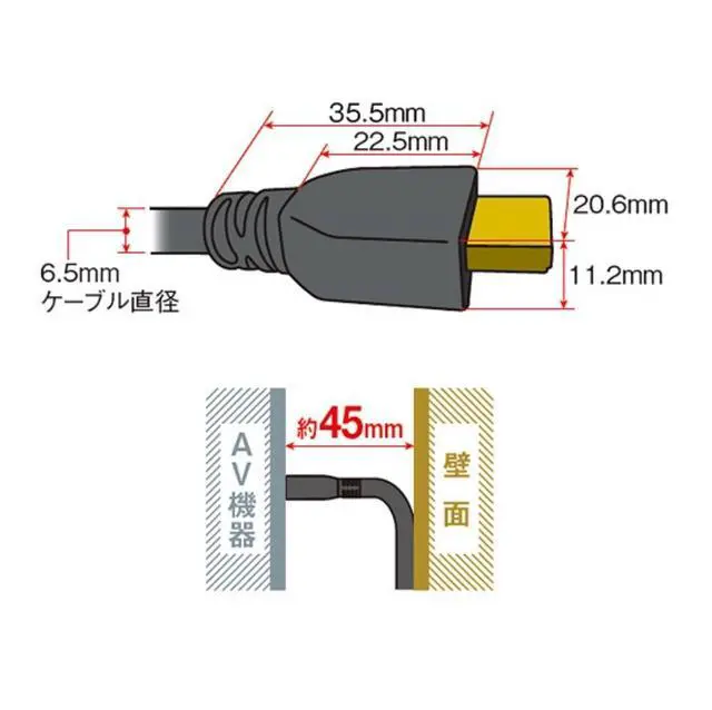 Alt view image 4 of 5 - Panasonic HDMI Cable 4K high Grade HDMI Plug (Type A) HDMI Plug (Type A) HDMI Cable RP-CHK15(1.5m)