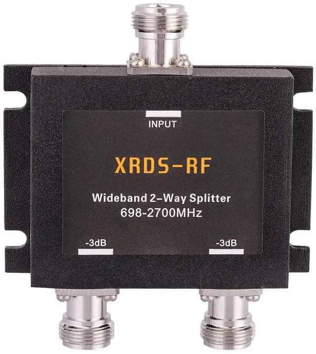 Main image of Wide-Band 2 Way Splitter-3dB N Type Female-50 Ohm Cellular Signal Splitter for 4G/LTE System by XRDS-RF (NOT for TV)