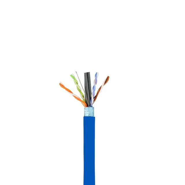 Alt view image 2 of 5 - Elite Cat6 Shielded Plenum (CMP), 1000ft, FTP 23AWG, Solid Pure Copper, 550MHz, UL Listed, UL-LP Certification, Higher Performance PoE, Bulk Ethernet Cable Reel, Blue
