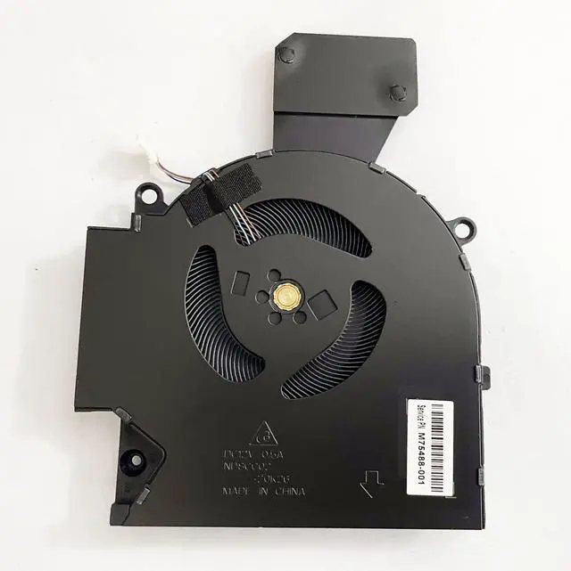 Alt view image 4 of 5 - Fleshy Leaf Replacement CPU+GPU Cooling Fan for HP OMEN 16-B 16-C TPN-Q265 TPN-Q267 12V Series M75487-001 ND8CC02-20K25 M75488-001 ND8CC02-20K26