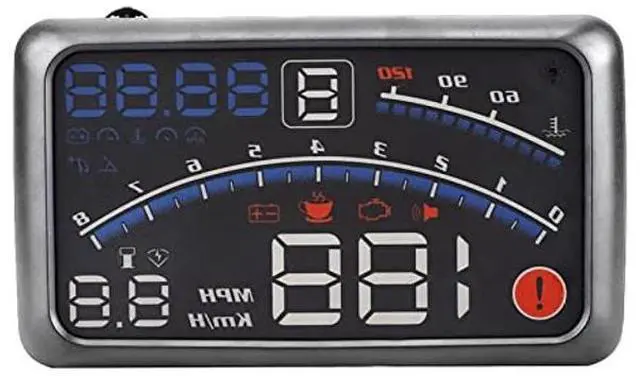 Alt view image 3 of 5 - KIMISS Digital Speedometer Universal Heads Up Display MPH/KM/h Vehicle Smart HUD Display Digital Mini Car Dashboard Heads Up Windshield Speedometer Projector System