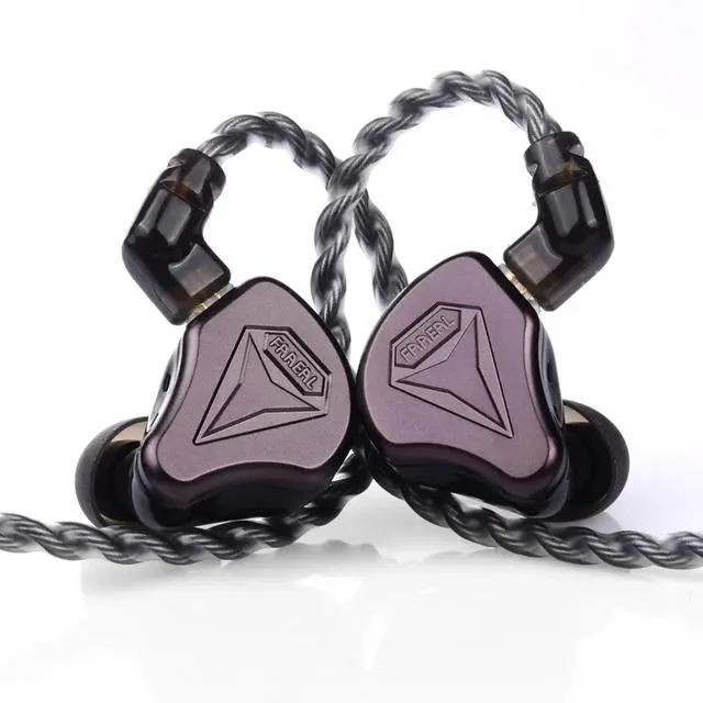 Alt view image 4 of 5 - FAAEAL Composite Diaphragm in-Ear Monitor Headphones, HiFi Wired Earbuds, QDC-2PIN Detachable Silver Plated IEM Cable Compatible for KZ ZSN ZS10 PRO TRN MT1 Headphones 3.5mm 4.2ft