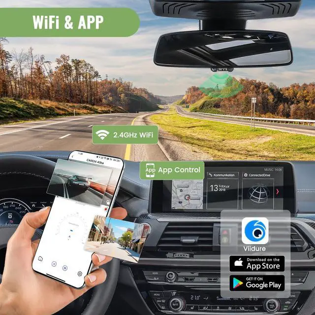 Alt view image 5 of 5 - Fuluku 4K Dash Cam fit for Honda CR-V 2023-2025 Sport Touring EX EX-L Hybrid (Gen6), OEM Look Dash Camera, UHD 2160P Video, WiFi & App, Loop Recording, G-Sensor, Plug & Play, 64GB Card, Night Vision