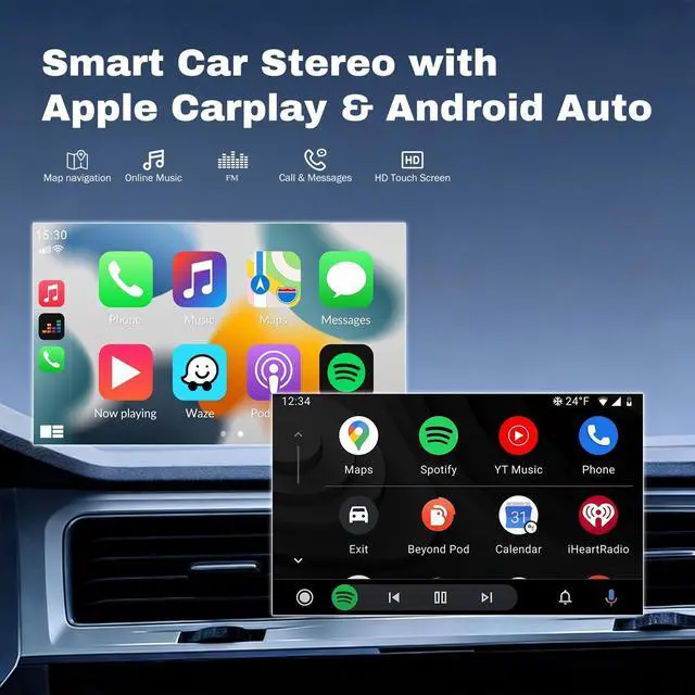Alt view image 3 of 5 - 9in Android 13 Car Stereo for Mazda 3 2014-2019 w/GPS Navigation Bluetooth WiFi w/Carplay Android Auto Car Radio FM/RDS DSP SWC + Backup Camera 2+32G