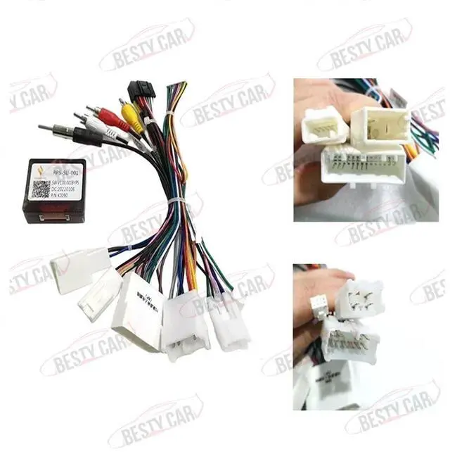 Alt view image 2 of 5 - 16pin Car Radio Stereo Power Retrofit Wiring Harness Adapter fits for Subaru Legacy Outback Forester XV Crosstrek Support Harman Kardon Amplifier with XP canbus