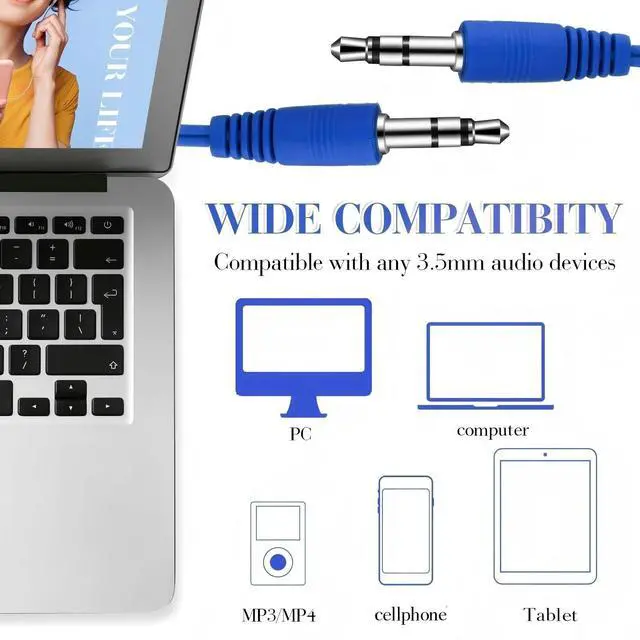 Alt view image 3 of 5 - Kanayu 100 Packs Earbuds Bulk Basic Student Earphone Individually Bagged 3.5 mm Headphones for Schools Classrooms Library Teens Gift(Blue)