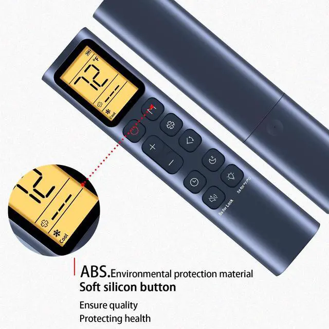 Alt view image 4 of 5 - RYQIF Replacement Remote Control fits Dreo Portable Air conditioners 8000 BTU Ashrae (5000 BTU DOE) AC318S AC319SBlack