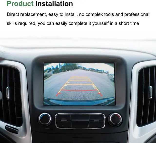 Alt view image 3 of 5 - Weonaroll Rear View Backup Camera Compatible with Chevy Traverse 2013 2014 2015 2016 2017 Rear Parking Camera Replace # 22900993 23135306 GM1960127