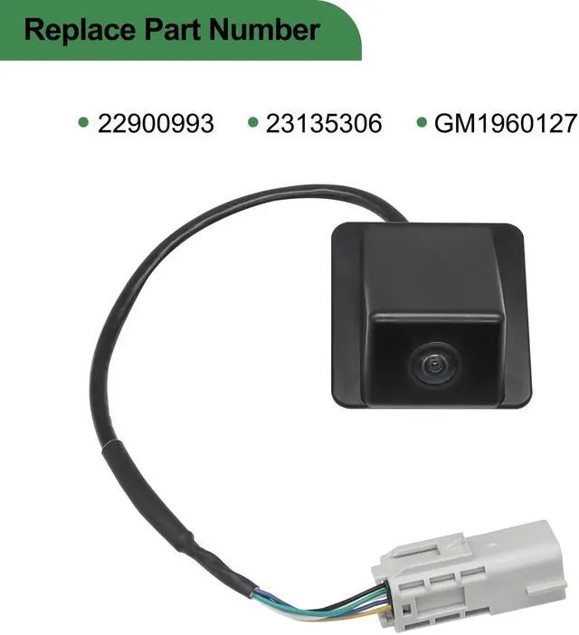 Alt view image 4 of 5 - Weonaroll Rear View Backup Camera Compatible with Chevy Traverse 2013 2014 2015 2016 2017 Rear Parking Camera Replace # 22900993 23135306 GM1960127