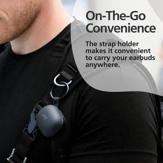 Alt view image 5 of 5 - JVC Gumy Premium True Wireless Earbuds Noise Cancelling, Bluetooth 5.4 Headphones 26H Battery, ANC Ambient Mode, Gaming Low Latency, USB-C Case