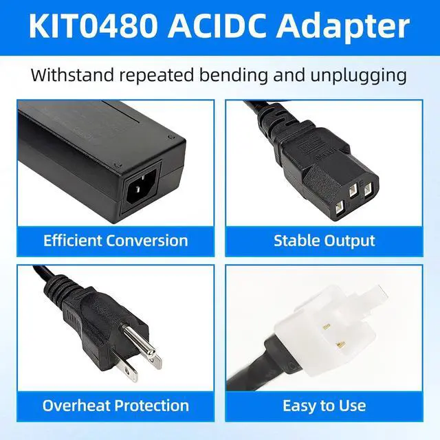 Alt view image 5 of 5 - Ousaly KIT0480 20V 4.5A Power Adapter for Traeger Pro,Ironwood,Silverton,Timberline,Century,Replacement,Replace ELE143 Power Supply Cord Cable Battery Charger PSU