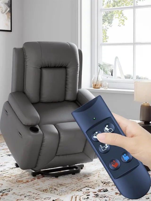 Alt view image 2 of 4 - 6 Button 5 Pin Hand Remote Control for Lift Chair or Power Recliner, Replacement Remote Handset ZK756HCL (Black)