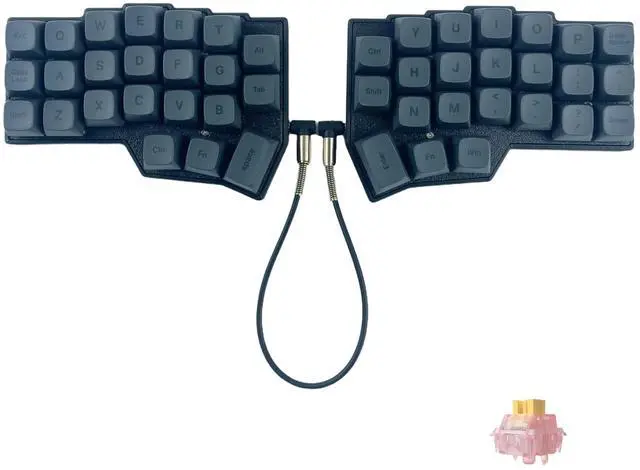 Main image of SZRKBD Corne V4.1 Ergonomic Split Mechanical Keyboard Wired 40% Layout Hot-Swappable QMK/Vial Programmable RGB Backlit PBT XDA Keycap