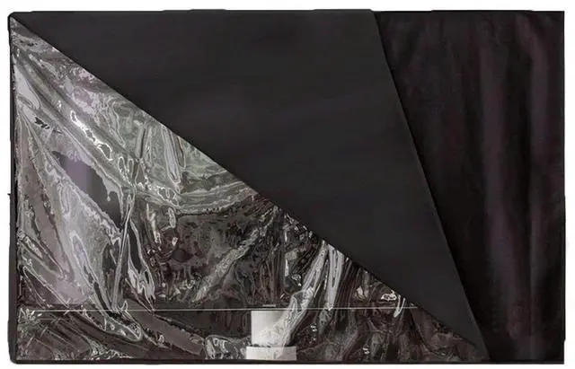 Main image of COOSOO Outdoor TV Cover Waterproof with Visible Transparent Film Heavy duty TV Cover Box Black Heat Resistant Weatherproof Dustproof Anti UV Patio Outside Television Protector 40-42"