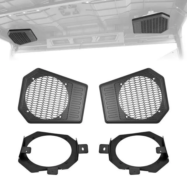 Main image of XATVXUTV Rear Roof Speaker Pod Enclosures for Polaris Ranger XP 1000, UTV Sport 6.5" Speaker Holders for Ranger XP 1000 Crew 2019 2020 Accessories (2PCS, Replace #5454646, 5265150, 5265149)