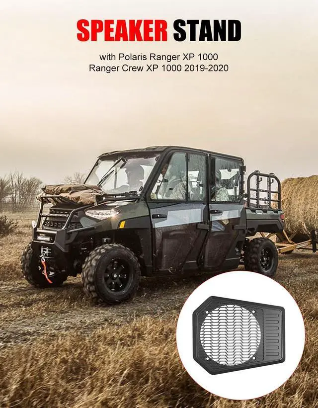 Alt view image 4 of 5 - XATVXUTV Rear Roof Speaker Pod Enclosures for Polaris Ranger XP 1000, UTV Sport 6.5" Speaker Holders for Ranger XP 1000 Crew 2019 2020 Accessories (2PCS, Replace #5454646, 5265150, 5265149)