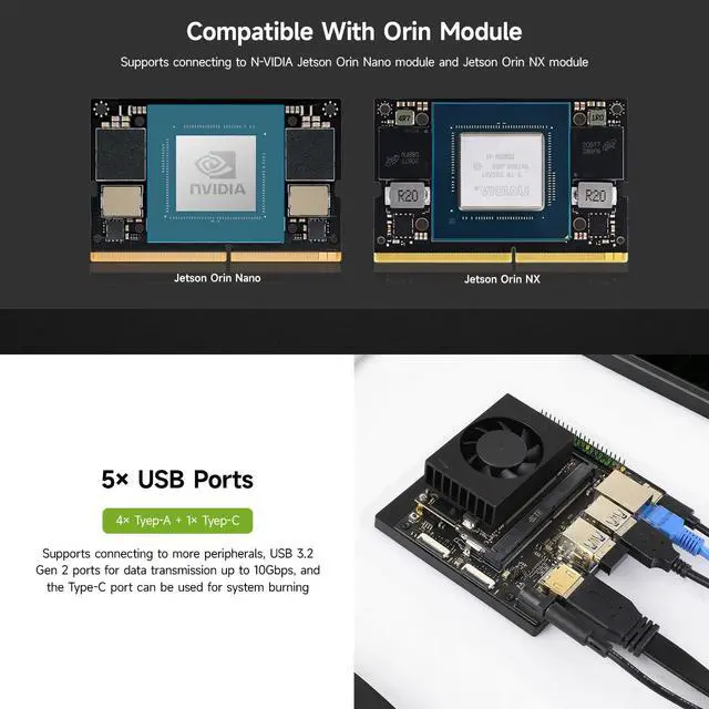Alt view image 4 of 5 - KLAYERS Jetson Orin Nano/NX Super Base Board (HDMI Version)