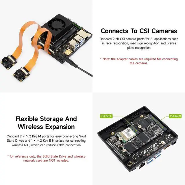 Alt view image 5 of 5 - KLAYERS Jetson Orin Nano/NX Super Base Board (HDMI Version)
