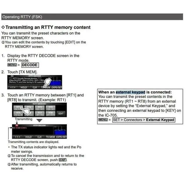 Alt view image 2 of 5 - Transceiver Keypad, External Control Radio Shortcut with 3.5mm Cable for IC 705 IC 7600 IC 7610 IC 7300 IC 9700, DIY Data Cable Required for 7300 9700