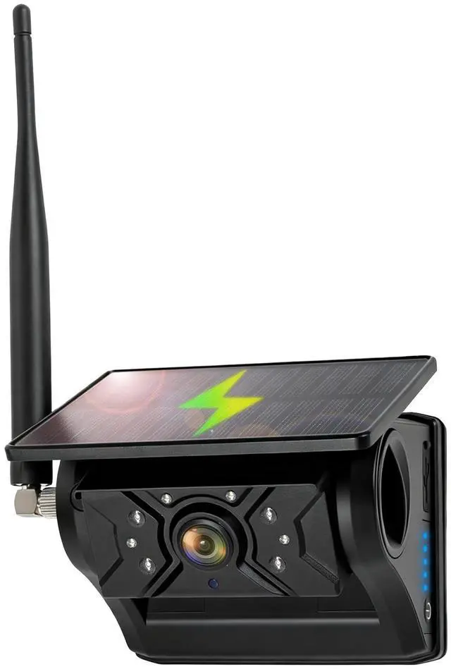 Alt view image 3 of 5 - HEECOOMI Solar Magnetic Rear View Camera, 9600mAh Rechargeable Battery, Compatible with AH7 & AT1 Series Wireless Backup Camera Systems (Models: AH7-1, AH7-2, AH7-3, AH7-4, AT3, AT4), AH7R