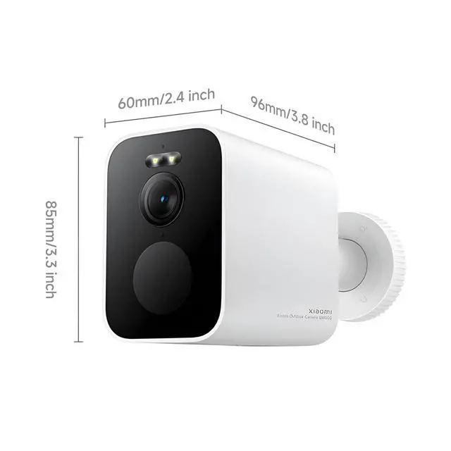 Alt view image 2 of 5 - XIAOMI Outdoor Camera BW500: 2.5K Battery Security Camera Wireless with Color Night Vision, Optional Solar Panel, IP67 Weatherproof, 136 Wide View Home