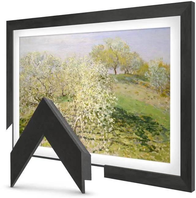 Main image of Museum Espresso 55" Slim Deco TV Frame - Compatible ONLY with Samsung The Frame TVs (Fits 2021-2026, LS03A, LS03B, LS03C, LS03D, LS03FA)