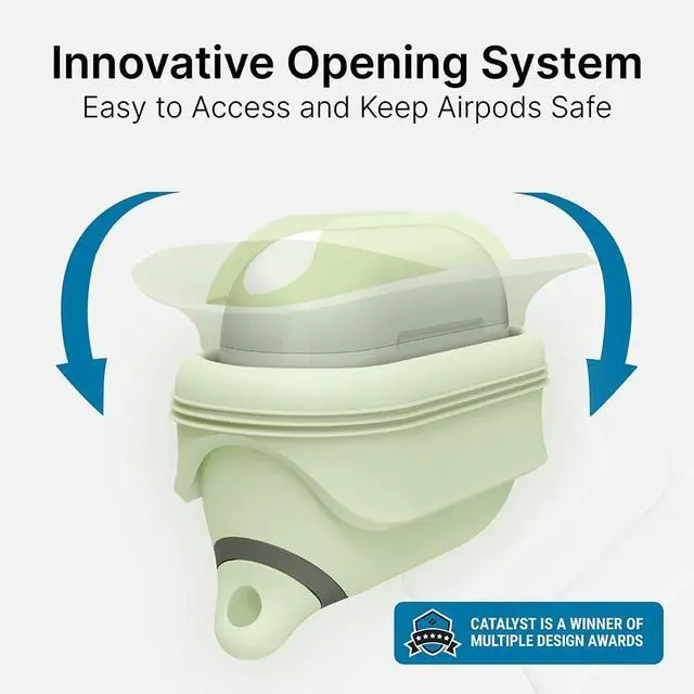 Alt view image 5 of 5 - Catalyst Waterproof Case for AirPods Pro 2nd Generation and AirPods Pro 1st Generation - Wireless and USB-C Charging Compatible, One Piece Design, High Drop Protection Case