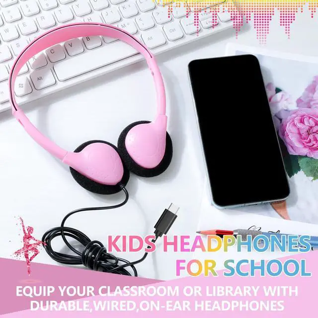 Alt view image 3 of 5 - CNSZSLZ USB C Headphones Bulk 10 Pack for Classroom School Kids,On-Ear