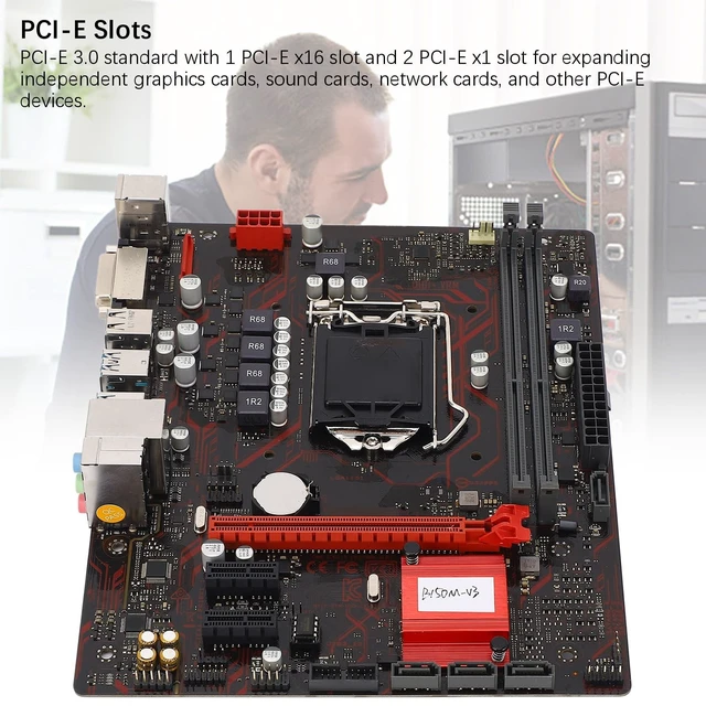 Alt view image 2 of 5 - Tangxi B150M V3 Motherboard, LGA 1151 CPU Slot, 2xDDR4 Memory, Supports PCIE 3.0, Micro ATX Gaming PC Motherboard