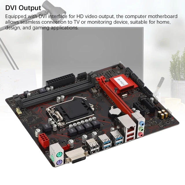 Alt view image 4 of 5 - Tangxi B150M V3 Motherboard, LGA 1151 CPU Slot, 2xDDR4 Memory, Supports PCIE 3.0, Micro ATX Gaming PC Motherboard
