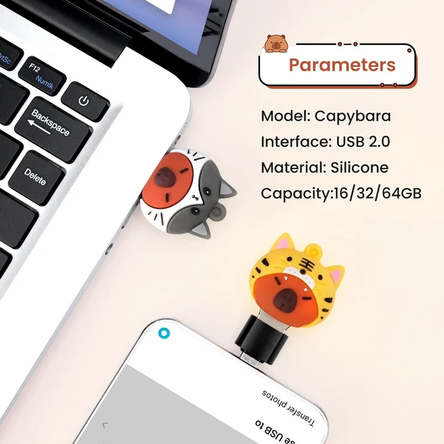 Alt view image 2 of 5 - Leizhan 4 * 32GB Cute USB Flash Drive, Doctors Nurses Memory Stick Drive Pendrive Gift for Kids, Teacher, Friends
