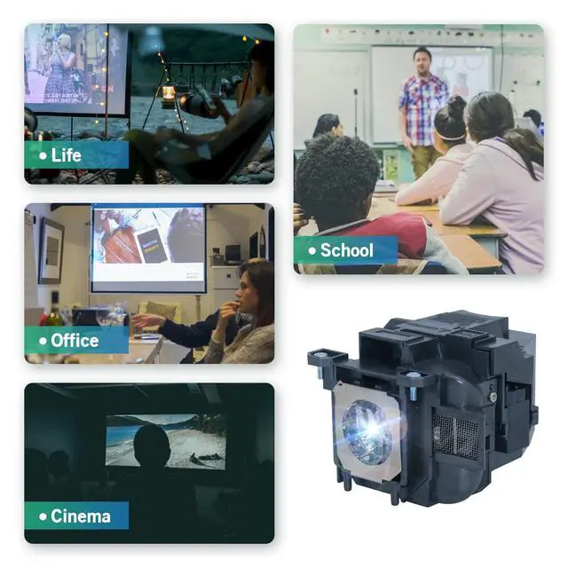 Alt view image 4 of 5 - iQubay ELP78 / V13H010L78 Replacement Projector Lamp for Epson Elplp78 EX7230 EX5220 EX7235 VS230 VS335W PowerLite Home Cinema 2045 2040 1040 730HD 740HD 725HD EX3220 EX6220 X27 EX32407 with Housing