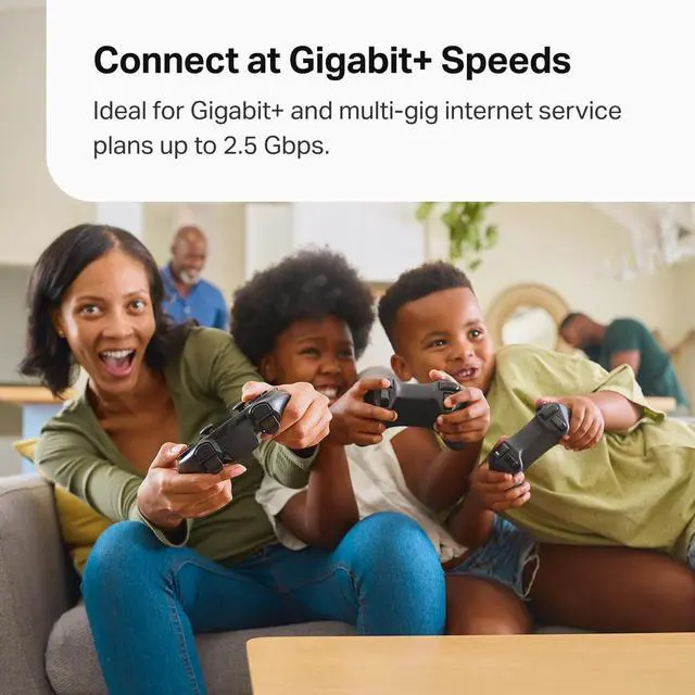 Alt view image 4 of 5 - TP-Link Deco XE70 Pro AXE4900 Tri-Band WiFi 6E Mesh WiFi System - 2.5G WAN/LAN Ports, 4.9 Gbps Wi-Fi 7,200 Sq. Ft Coverage, Connect up to 200 Devices, 6 GHz Band, 3-Pack