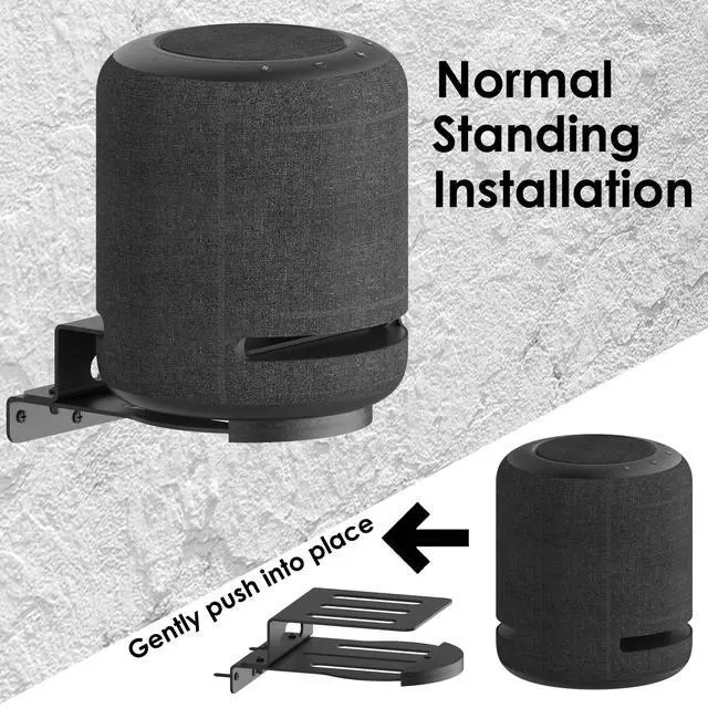 Alt view image 5 of 5 - HOOKMEMO Wall Mount Stand Compatible for Echo Studio Speaker and Other Suitable Speakers,Sonos Era100,Sonos Era300 and Homepod 2 and sonyTREBLAB HD-360
