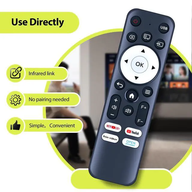 Alt view image 2 of 5 - RYQIF Replacement Remote Control fits DBPOWER N5, Tecaki X5, VOPLLS M10, TMY T02, XuanPad Projector